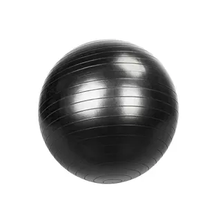 65cm 75cm 95cm Anti-éclatement Pilates Ballon D'exercice Gym Dos Muscle Relax Ballon Pompe Premium Pvc Noir Yoga Ball