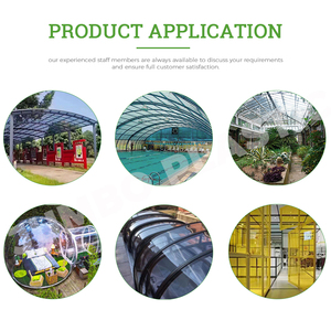 Lembaran Plastik PC Transparan Bergelombang, Papan Atap Polikarbonat Bahan Baku Berlapis UV Khusus - Product Image 5