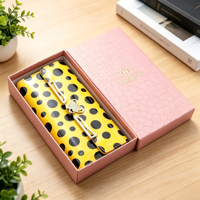 Boîte à portefeuille à motif peau de crocodile, boîte cadeau en papier, coffret cadeau de gants, boîte cadeau, boîte d'emballage en papier kraft, boîte rigide