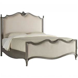 Cama Francesa de Madera Maciza, Blanca Vintage, Tamaño Personalizable, Diseño Sencillo, Directo de Fábrica - Product Image 2