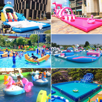 Vente en gros de balles d'eau transparentes colorées en PVC Kiddyson, jouet gonflable flottant pour enfants, été, parent-enfant, extérieur, intérieur