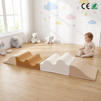 Juego de piedras de espuma suave onduladas para trepar, entrenamiento sensorial de equilibrio para niños pequeños, parque infantil interior