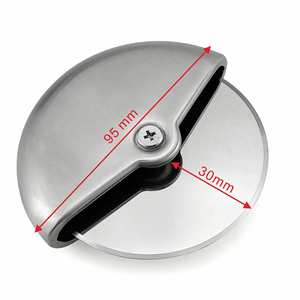 Meilleur vendeur, couteau à pizza écologique en acier inoxydable 304, outil de cuisson, coupe-pizza à une seule roue - Product Image 4