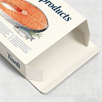 Boîte en carton ondulé durable pour aliments congelés, impression numérique directe d'usine, pour fruits de mer, viande, emballage personnalisé en carton ondulé pour poisson