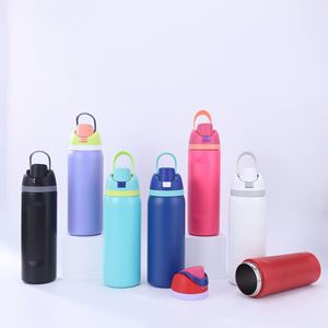 DD4403 Botella de Agua Deportiva Aislada al Vacío de Acero Inoxidable 304 de 32 oz con Pajita, Asa y Pantalla de Temperatura, Mantiene la Temperatura de 12 a 24 Horas - Product Image 4