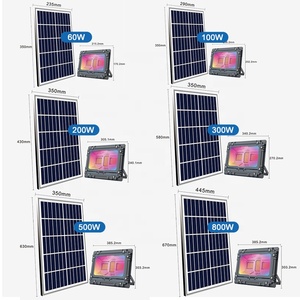 Sản Phẩm Hot 800 Wát Led Đèn Pha 100 Wát 300 Wát Nhẹ Lũ Lụt Di Động Sạc Ip67 Rgb Năng Lượng Mặt Trời Đèn Pha - Product Image 6