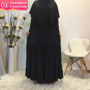Kimono en Jersey pour femmes musulmanes, vêtements islamique, Long Maxi avec foulard, robe de prière, pour dames, nouvelle collection, 6378