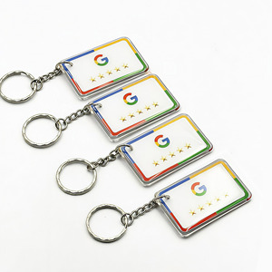 พวงกุญแจอะคริลิค NFC สำหรับข้อความชมเชย Google พร้อมการ์ดรีวิวแบบพกพา น้ำหนักเบา ทันสมัย จากโรงงานโดยตรง - Product Image 4