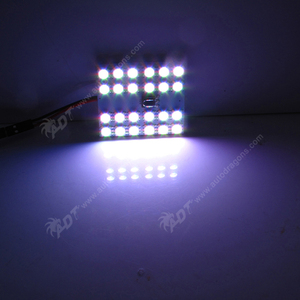 Lampe d'ambiance LED RGB 5050 SMD 15 24 36 pour intérieur de voiture, plafonnier, éclairage de lecture avec connecteur BA9S T10 à ressort - Product Image 4