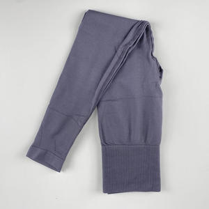 Ensemble de yoga sans couture pour femmes, vêtements de sport, vêtements de gym, haut court à manches longues, leggings taille haute - Product Image 6