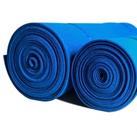 Feuilles de mousse de silicone à cellules ouvertes bleues 20MM, rouleau 1Mx10M, éponge résistante à la chaleur pour table à repasser et presse à chaud