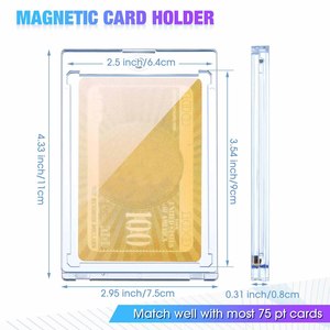 Nouveau Porte-badge NOVISON Premium de qualité supérieure en plastique rigide ultra-transparent pour cartes de sport et de collection - Product Image 5