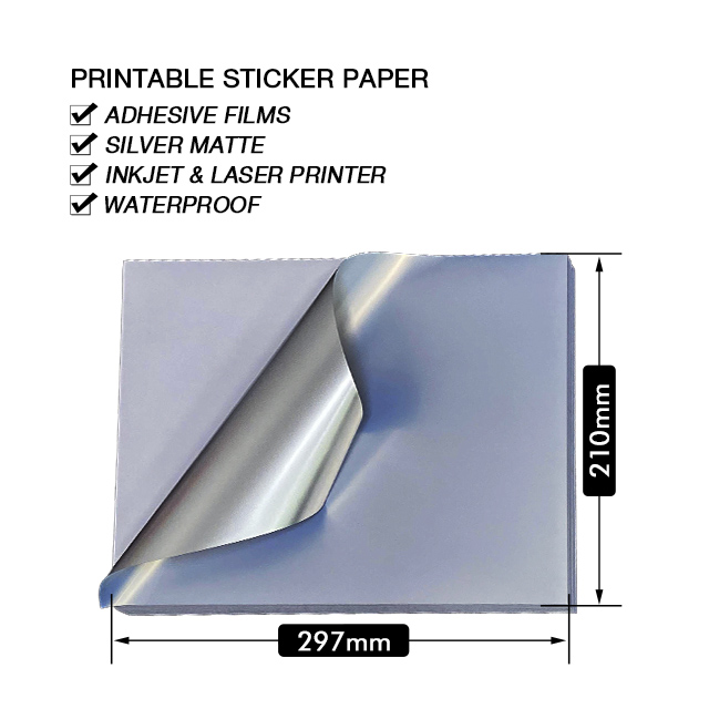 Argento matte_Inkjet e Laser printer_waterproof