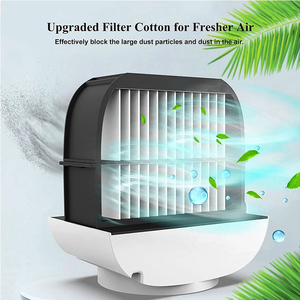 Portable <b>Mini</b> Desktop <b>Air</b> Cooler USB Rechargeable 300ML Water LED Light Cooling <b>Air</b> Fan <b>Conditioner</b> - Product Image 3