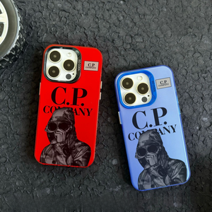 Cappuccio nero uomo CP azienda cassa del telefono per <span class=keywords><strong>iPhone</strong></span> 16 custodia IMD per Apple 15 17 Promax 12 /<span class=keywords><strong>13</strong></span> 11 Xr 7 8 Plus Anti copertura goccia - Product Image 2