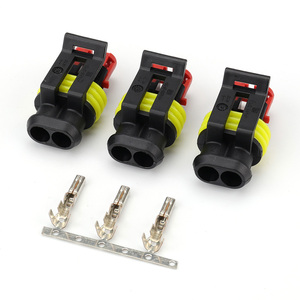 TE 자동차 전기 방수 2P 3P 여성형 파워콘 황동 접촉재질 나일론 하우징 282080-1 어댑터 커넥터 타이코 - Product Image 2