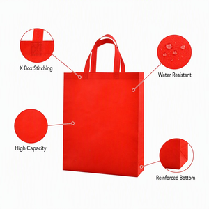Richer Spunbond Fabric Nonwoven Reusable Grocery <b>Bags</b> Flexiloop Handle Custom Logo Sublimation Print Fast Delivery Sturdy High - Product Image 2