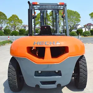 China Factory HECHA Heavy Duty Lift Truck Equipment 7 10t Diesel Forklifts