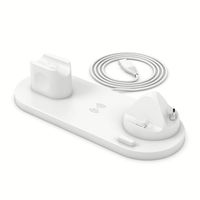 Support de chargeur sans fil 15W, station de charge rapide 6 en 1