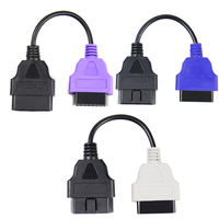 Juego de 3 Conectores de Escáner OBD 2 para Automóvil, Cable Adaptador de Diagnóstico MultiECUScan para Escaneo de Múltiples ECU, para Escaneo de ECU Fiat, 3 Colores