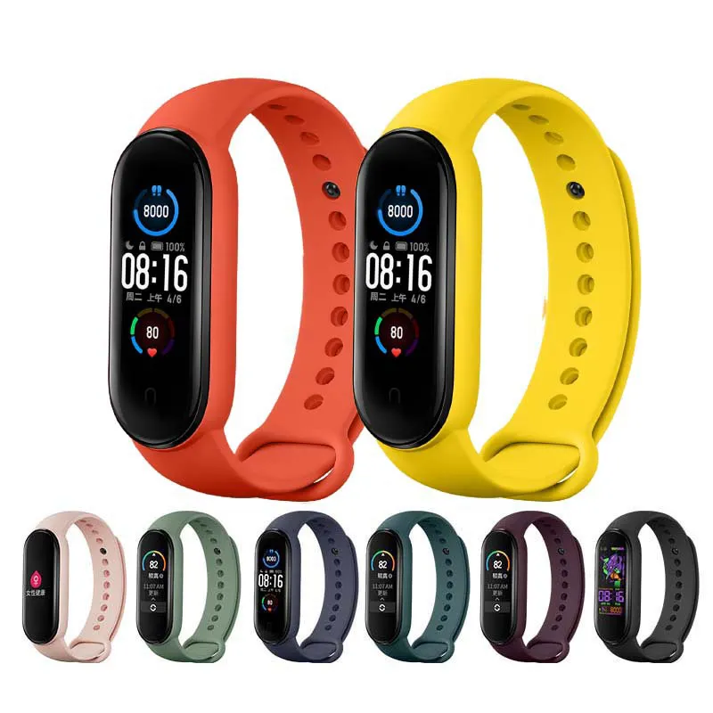 Wholesale Silicone Watch Band for Xiaomi Mi Band for xiaomi Bracelet 5 for miband 5 watch strap