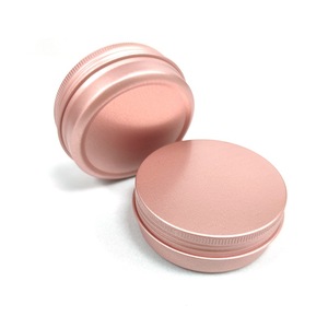 5ml-250ml ピンクアルミ製収納缶 小型丸型スタッシュポット リップバーム化粧品ボックス - Product Image 2
