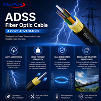 Câble à fibres optiques ADSS avec gaine AT, anti-emmêlement, pour extérieur, aérien