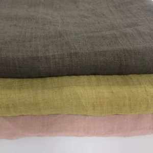 OEKO-TEX 100 certifié de haute qualité enzymatique <span class=keywords><strong>pierre</strong></span> lavé Vintage <span class=keywords><strong>Delave</strong></span> tissu de lin teint - Product Image 3