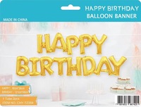 Ballons en aluminium avec lettres de joyeux anniversaire, 1 pièce, décoration de fête pour enfants