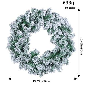 Guirnaldas navideñas al por mayor, nuevo estilo, de PVC con efecto nieve, de ratán, para escaparates de centros comerciales, decoración navideña colgante - Product Image 5