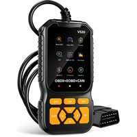 Escáner OBD2 V520-2, Lector de Códigos, Luz de Verificación del Motor, Sensor O2, Prueba EVAP, Monitor de Abordaje, Comprobación de Emisiones, Herramienta de Diagnóstico con Cable, Pantalla LCD