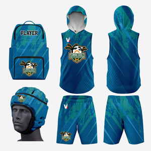 7v7 American Football Digital Print Compression Uniform Quick Dry Breathable Custom Team Name Duffle Bag <b>Gloves</b> - Product Image 1