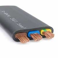 Cadena Portacables Plana T-RVV de PVC Flexible para Automoción, Cable de Control 300/450V Clase 6, Cobre Trenzado ISO6722 para Cableado de Bajo Perfil