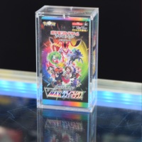Personnalisation d'usine acrylique PSA vitrine de carte graduée stockage de protecteur acrylique avec couvercle boîte acrylique protection UV