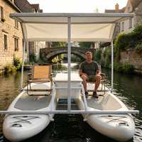 Bateau gonflable électrique en PVC Drop Stitch, bateaux de rafting portables pour le surf, loisirs de plein air, catamaran