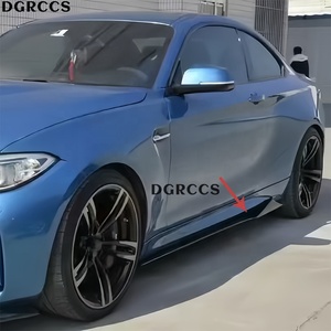 สเกิร์ตข้างคาร์บอนไฟเบอร์แท้แบบขัดเงา สไตล์ MTC สำหรับรถ BMW M2 F87 ปี 2015-2023 พร้อมปีกข้าง ติดตั้งง่าย - Product Image 6