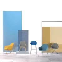 Fauteuil de réception moderne en matériaux variés pour visiteurs, chaise de bureau individuelle, chaise de bar