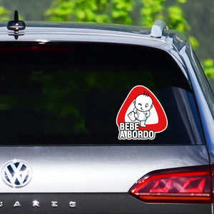 Pegatinas para Coche, Diseño de Bebé en el Coche, Decoración Impermeable con Impresión UV en PVC, Pegatinas Personalizadas para la Carrocería - Product Image 4