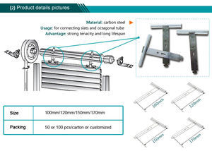 Accessoires <span class=keywords><strong>de</strong></span> fenêtre <span class=keywords><strong>de</strong></span> porte <span class=keywords><strong>de</strong></span> <span class=keywords><strong>volet</strong></span> <span class=keywords><strong>roulant</strong></span> d'alliage d'aluminium <span class=keywords><strong>de</strong></span> conception moderne 100mm x 130mm crochets <span class=keywords><strong>de</strong></span> ressort <span class=keywords><strong>de</strong></span> sécurité connecteurs suspendus <span class=keywords><strong>de</strong></span> tige - Product Image 5
