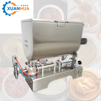 Machine de remplissage semi-automatique pour ampoules en verre, pâte, confiture, sauce, boissons, Xuanhua Factory, vente chaude, GZ-DG-500M, provenance Chine