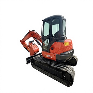 รถขุดขนาดเล็ก Kubota KX155 น้ำหนัก 5.5 ตัน นำเข้าจากญี่ปุ่น ระบบไฮดรอลิกแท้ ชั่วโมงการทำงานต่ำ รถขุดตีนตะขาบมือสอง - Product Image 1