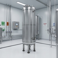 Bioréacteur automatique économique de 2000L à 5000L avec contrôle PLC pour la culture de bactéries bénéfiques agricoles