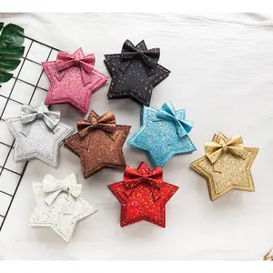 Bolso pequeño de moda coreana para niños, bolsa de hombro individual con lentejuelas de estrella de pentagrama, de princesa encantadora, 2022