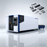 Machine de découpe laser CNC à fibre Han's Laser 3015 avec table d'échange automatique pour tôles, 6000W