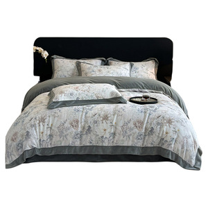 Elegante Juego <span class=keywords><strong>de</strong></span> <span class=keywords><strong>Cama</strong></span> <span class=keywords><strong>de</strong></span> Terciopelo Lácteo con Estampado Floral Pastel, Kit <span class=keywords><strong>de</strong></span> Funda Nórdica <span class=keywords><strong>de</strong></span> Vellón Coral Suave y Agradable para la Piel con Borde Ancho - Product Image 1