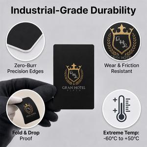 Tarjeta de Proximidad RFID de 125kHz, Chip Temic T5577, PVC Impreso, Tarjeta de Cerradura de Puerta de Hotel, Compatible con el Sistema <span class=keywords><strong>HUNE</strong></span> V20.0 - Product Image 2