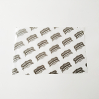 Logo personnalisé Imprimé Au Fromage Au Chocolat Bonbons Cire Papier D'emballage de Tissu