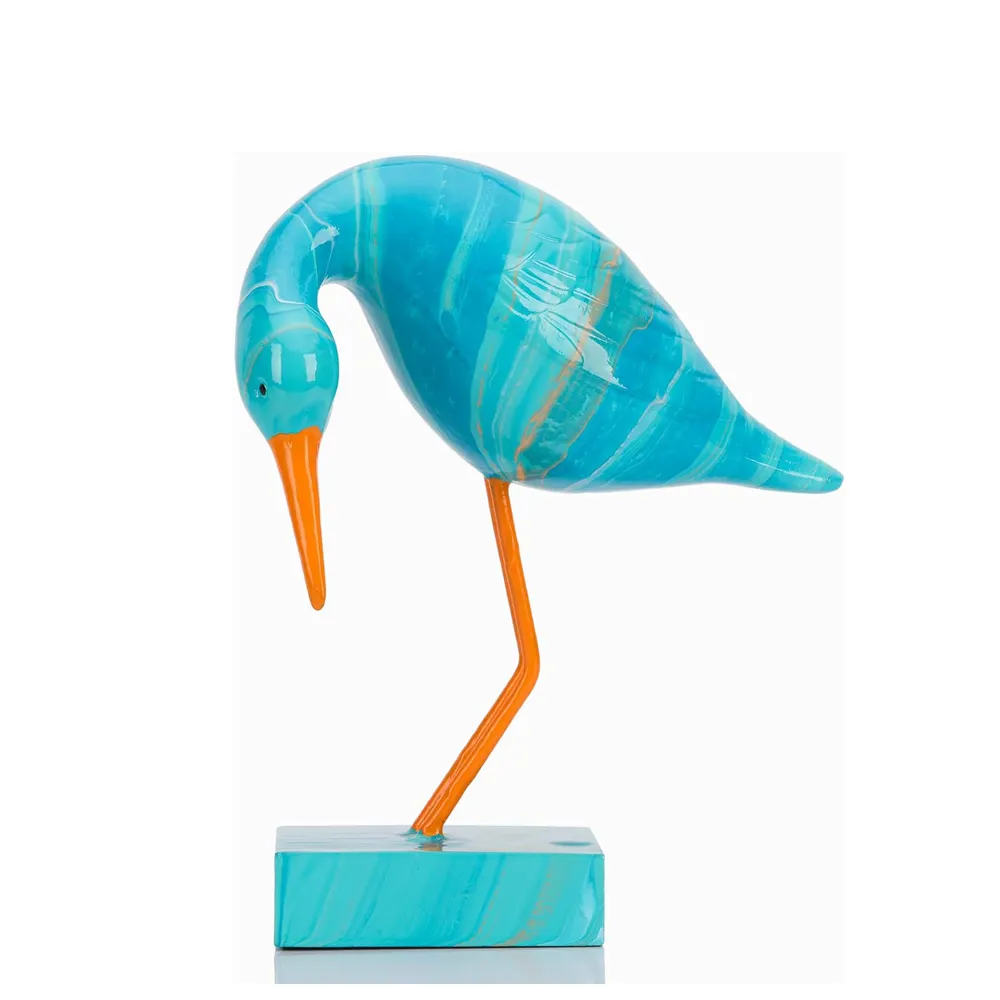 रचनात्मकता रेसिन से सना हुआ पक्षी घर की मूर्तियों के लिए, टेबल आर्ट होम रूम सजावट उपयुक्त