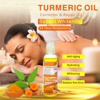 Meilleure vente 100% pur 118ml huile de curcuma Orange gingembre blanchiment de la peau Anti-âge naturel Rose acide kojique huile essentielle pour le visage