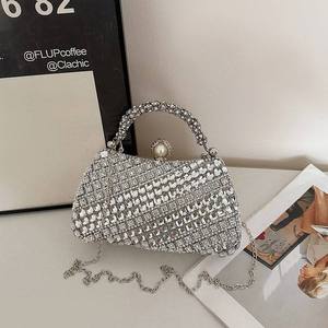 Sac à main haut de gamme entièrement orné de diamants 2026, nouveau sac à chaîne, sacs à bandoulière pour femmes, sacs de soirée élégants, sacs de fête - Product Image 2